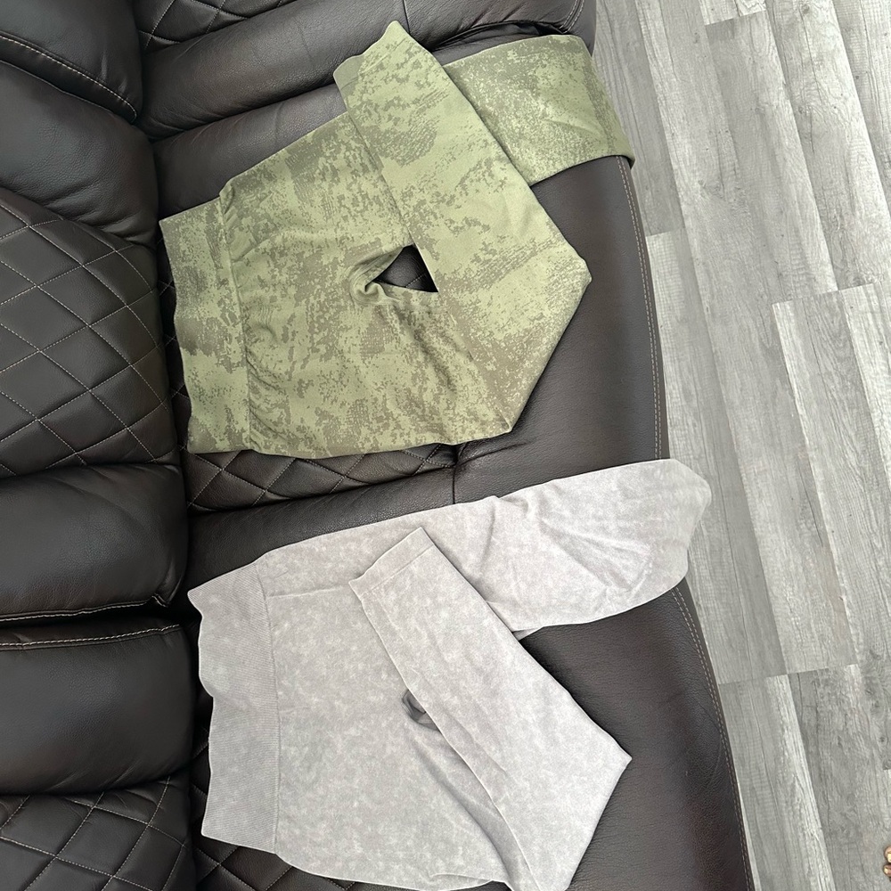 Camo Green and Gray Leggings